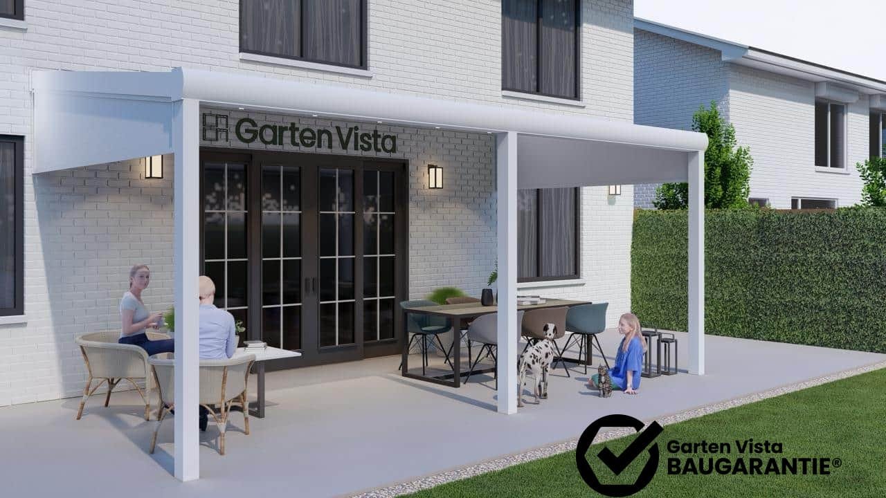 Klantproject Garten Vista – gemonteerde Aluminium terrasoverkapping