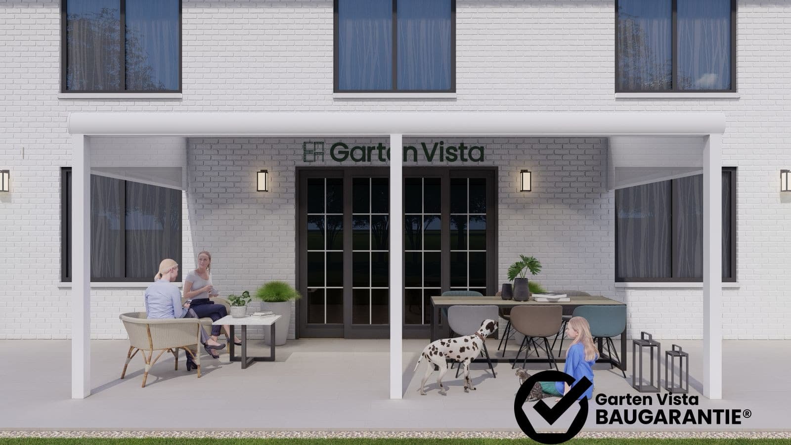 Klantproject Garten Vista – gemonteerde Aluminium terrasoverkapping