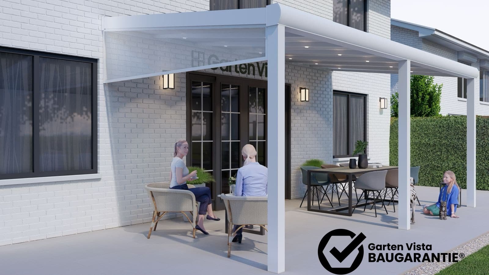 Klantproject Garten Vista – gemonteerde Aluminium terrasoverkapping