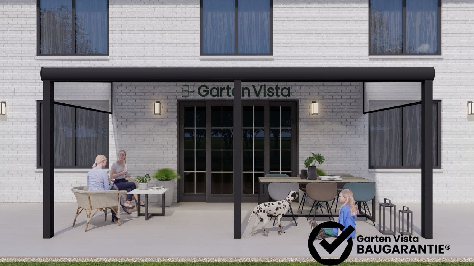Klantproject Garten Vista – gemonteerde Aluminium terrasoverkapping